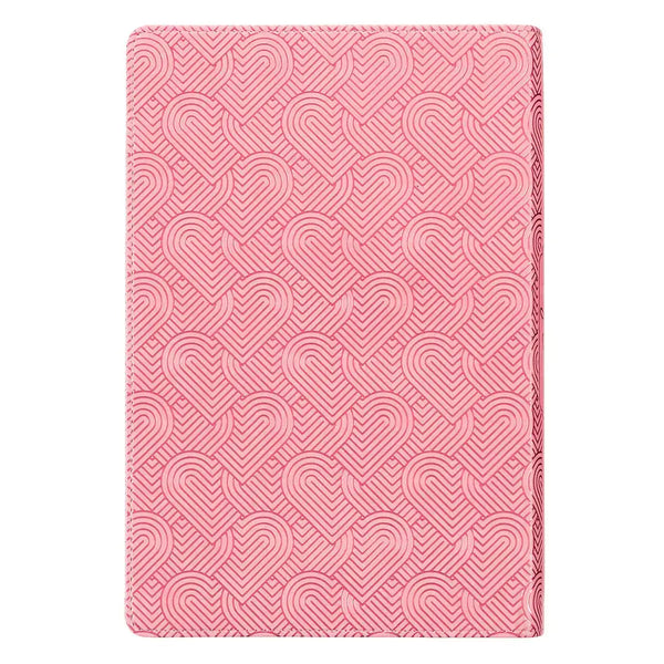 Blossom Pink Heart Faux Leather King James Version Kid's Bible
