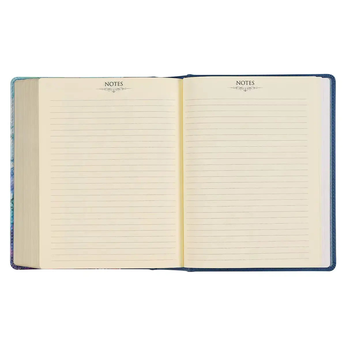 Blue Floral Faux Leather Hardcover Note-Taking Bible