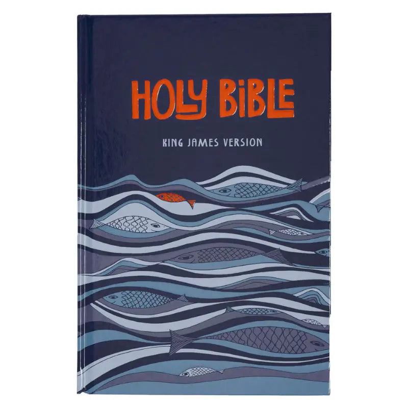 Blue Hardcover Kid's King James Version Bible Main image