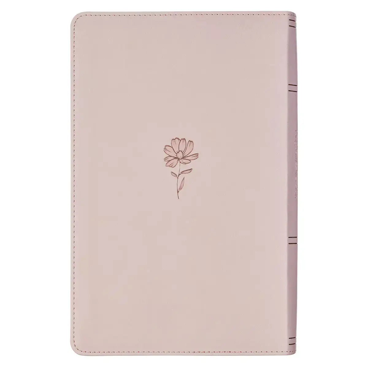 Blush Floral Faux Leather Standard-size Giant Print KJV Bible Thumb Index Secondary image