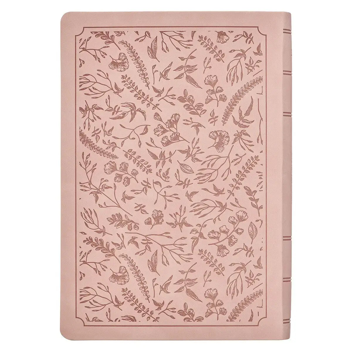 Blush Pink Floral Giant Print Full-size King James Version Bible with Thumb Index