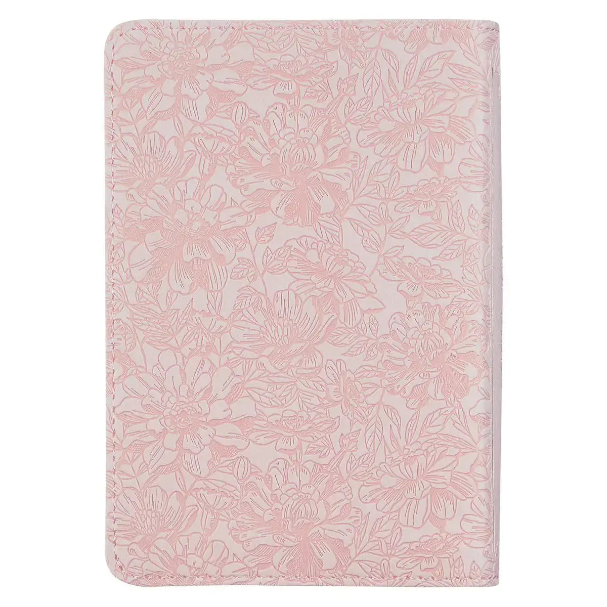 Blush Rose Faux Leather Floral King James Version Pocket Bible