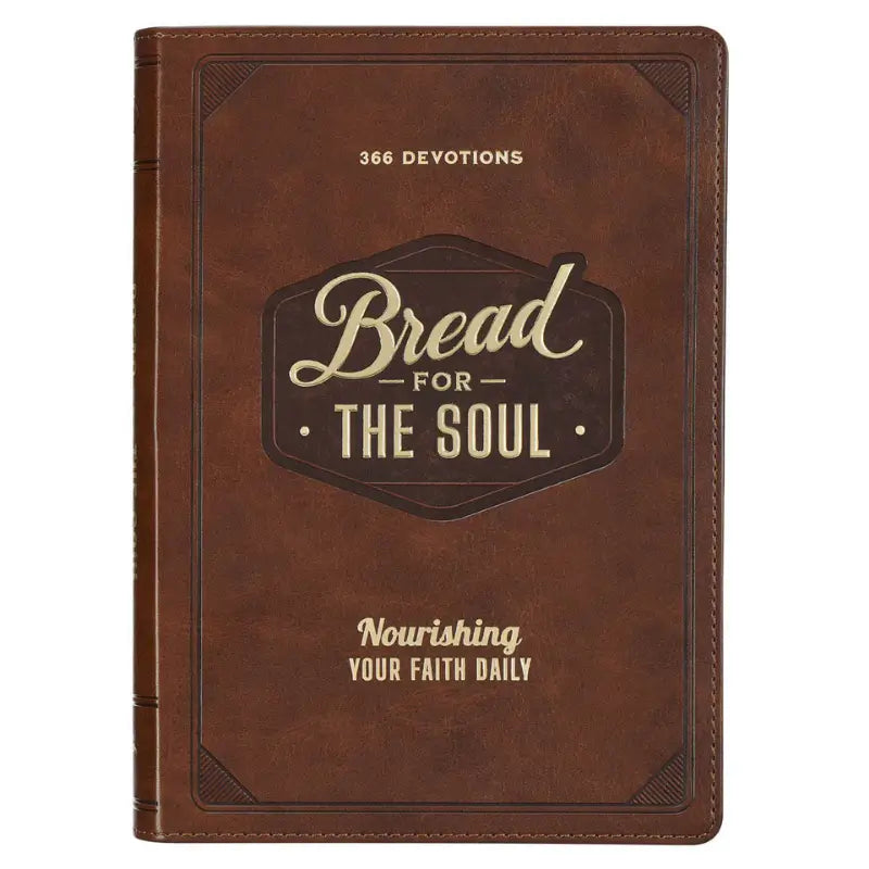 Bread for the Soul Brown Faux Leather Devotional Main image