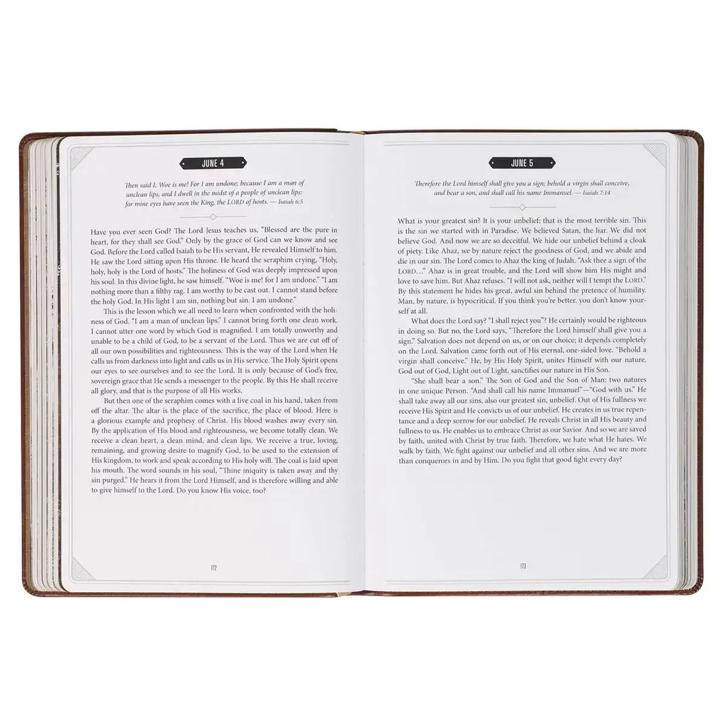 Bread for the Soul Brown Faux Leather Devotional