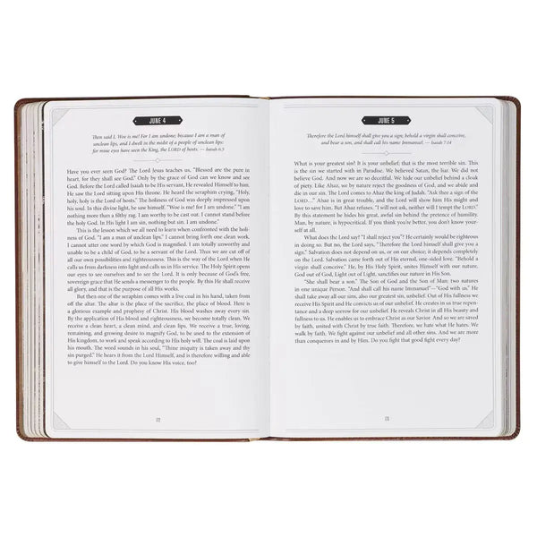 Bread for the Soul Brown Faux Leather Devotional