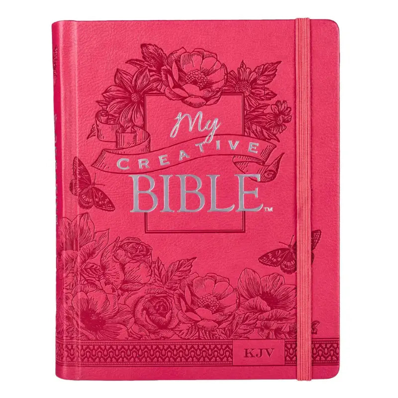 Bright Pink Faux Leather Hardcover KJV My Creative Bible Main image