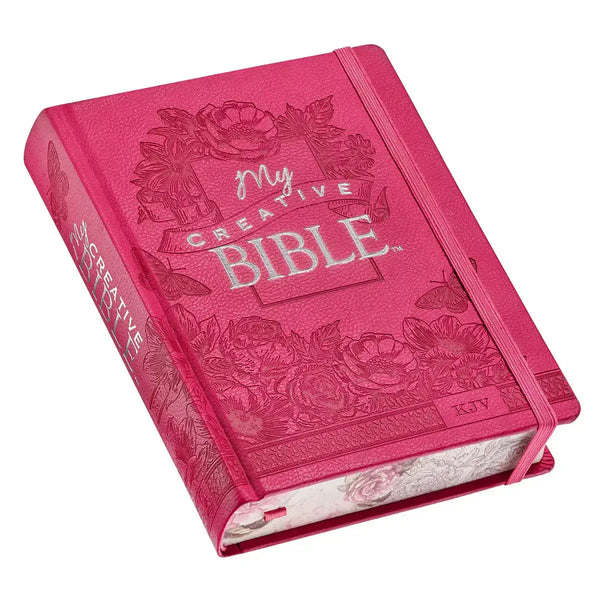 Bright Pink Faux Leather Hardcover KJV My Creative Bible