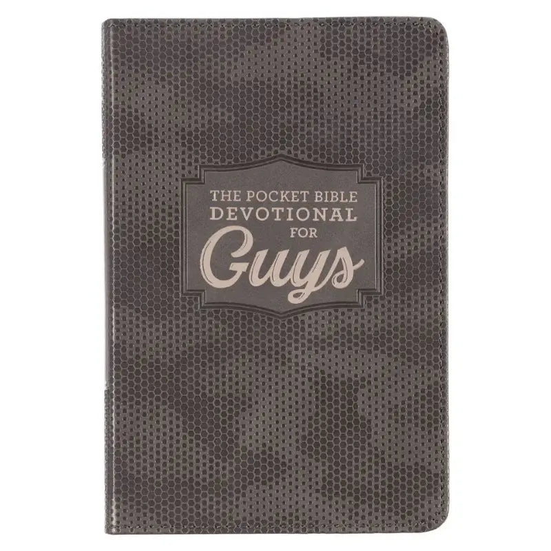 Brown Camo Faux Leather Pocket Devotional for Guys Main image