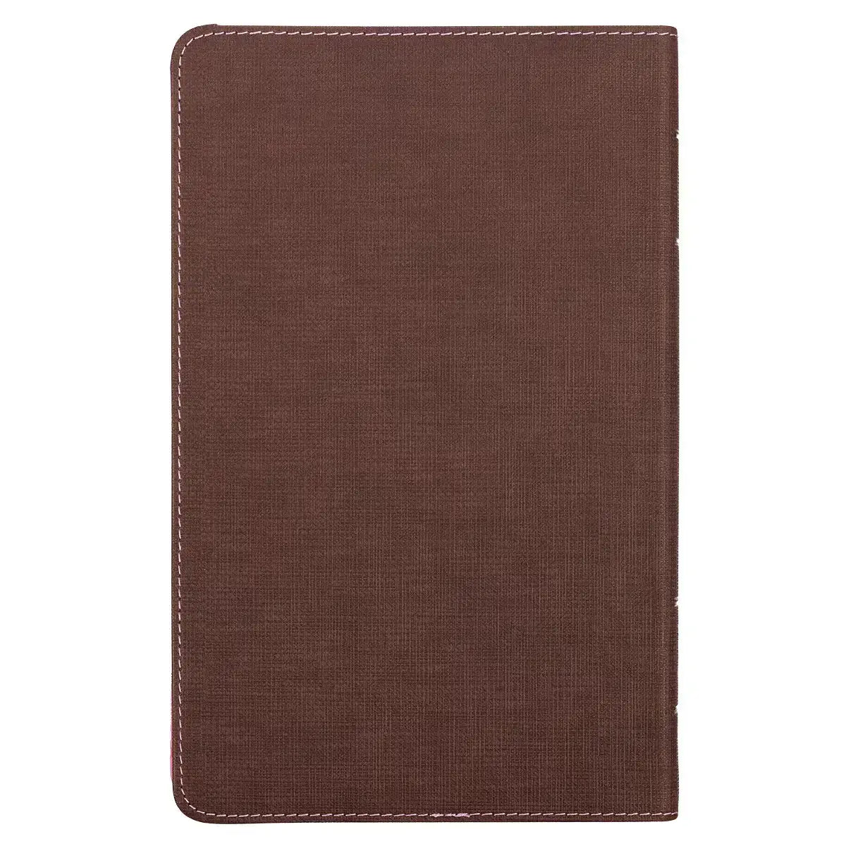 Brown & Berry Pink Faux Leather Giant Print Standard-size King James Version Bible with Thumb Index