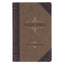 Brown & Tan Faux Leather Standard-size Giant Print King James Version Bible with Thumb Index