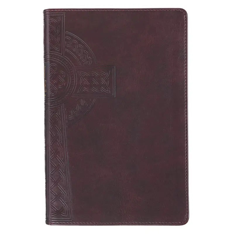 Burgundy Cross Giant Print Reader's Edition KJV Bible