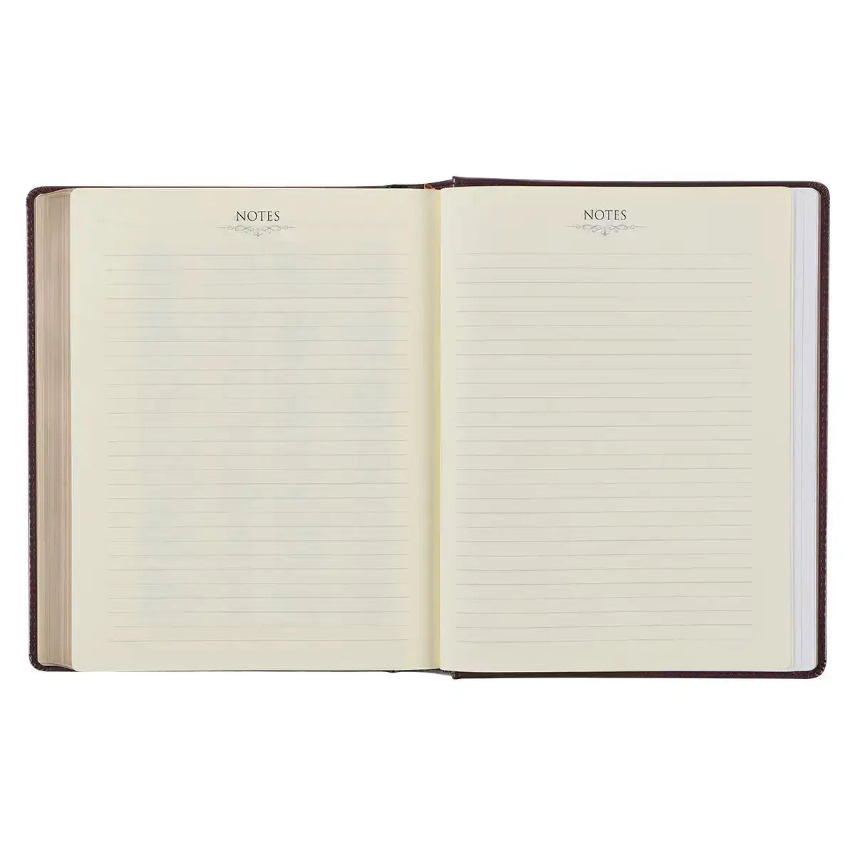 Burgundy Diamond Grid Faux Leather Hardcover Large Print KJV Note-taking Bible