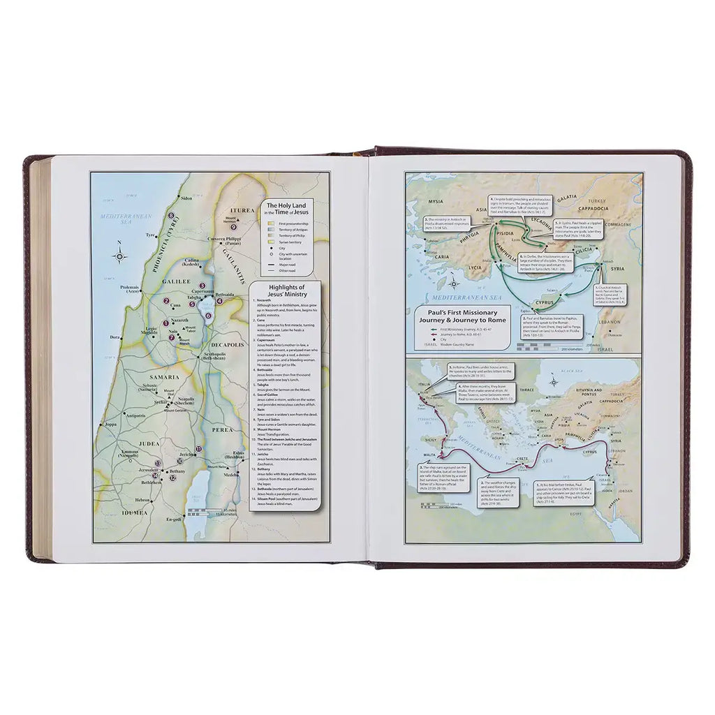 Burgundy Diamond Grid Faux Leather Hardcover Large Print KJV Note-taking Bible