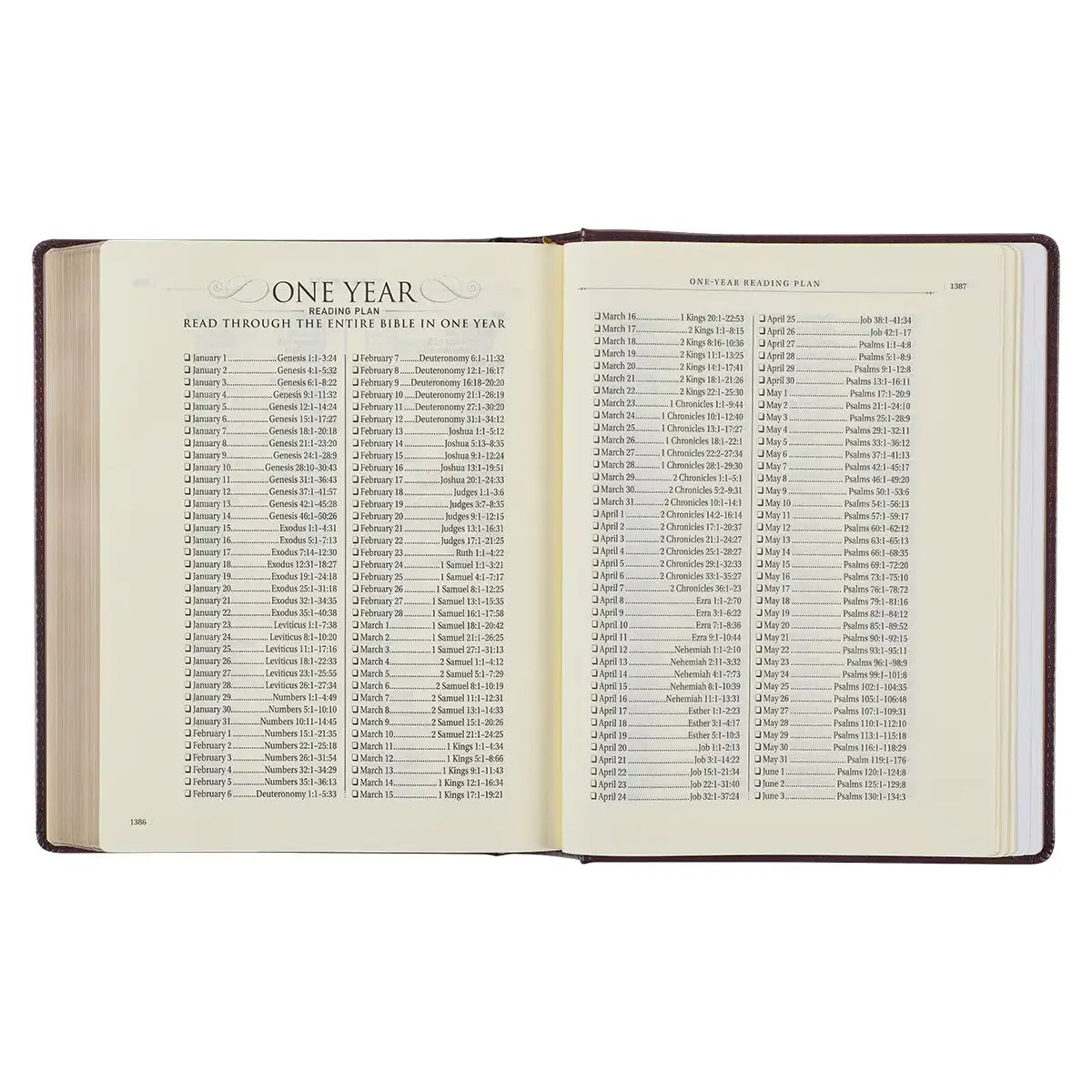 Burgundy Diamond Grid Faux Leather Hardcover Large Print KJV Note-taking Bible