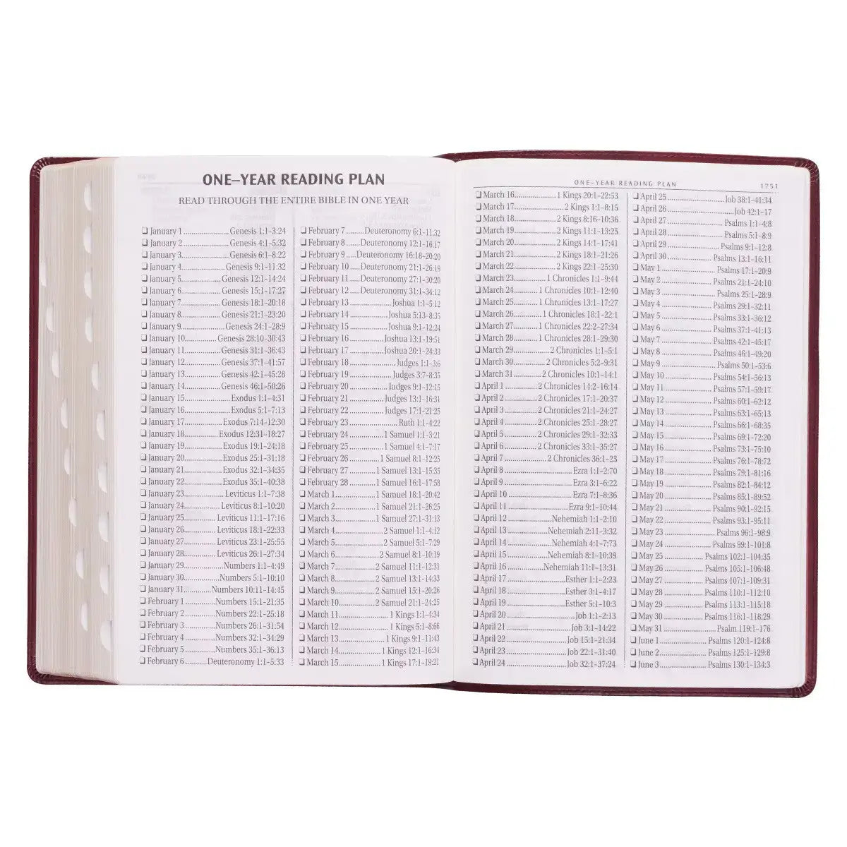 Burgundy Faux Leather Super Giant Print King James Version Bible with Thumb Index