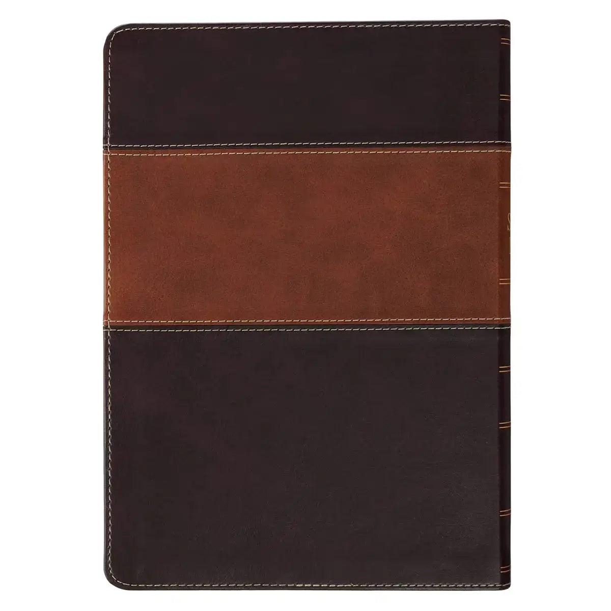Burgundy & Toffee Faux Leather King James Study Bible with Thumb Index Secondary image