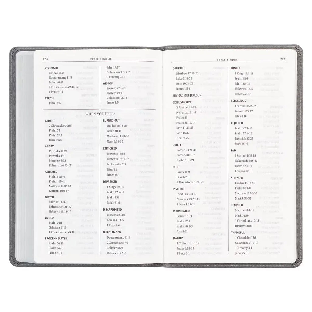 Charcoal Faux Leather Gift Edition King James Version Bible