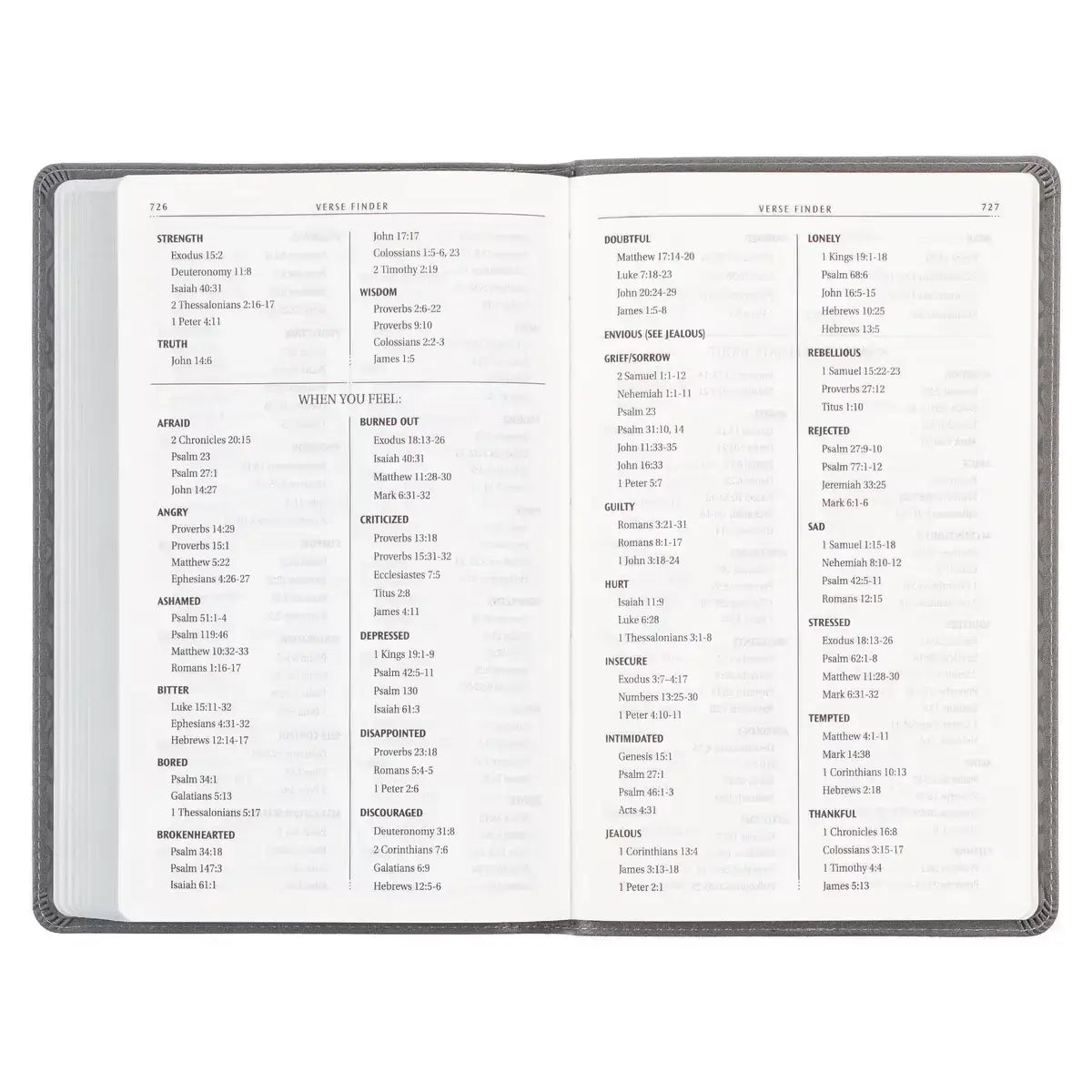Charcoal Faux Leather Gift Edition King James Version Bible