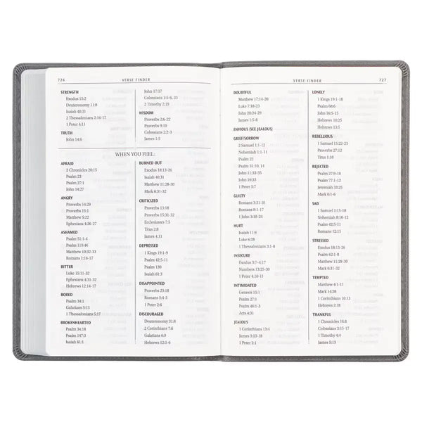 Charcoal Faux Leather Gift Edition King James Version Bible
