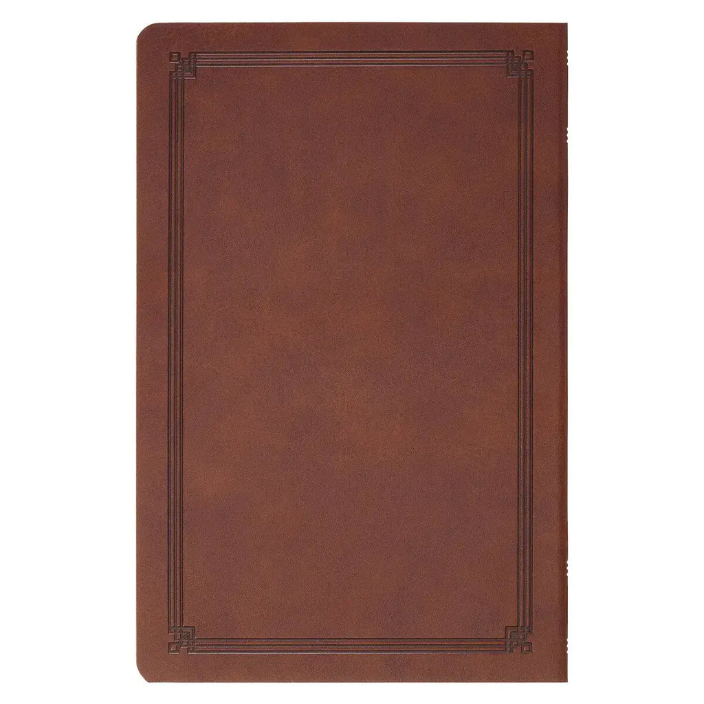 Chestnut Brown Faux Leather King James Version Gift Bible