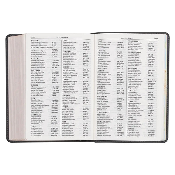 Cobalt Gray Large Print Compact King James Version Bible