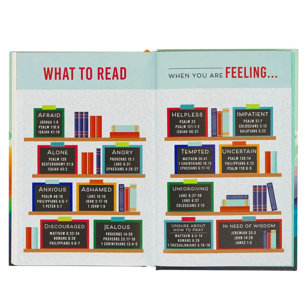 Colorful Hardcover Kid's King James Version Bible