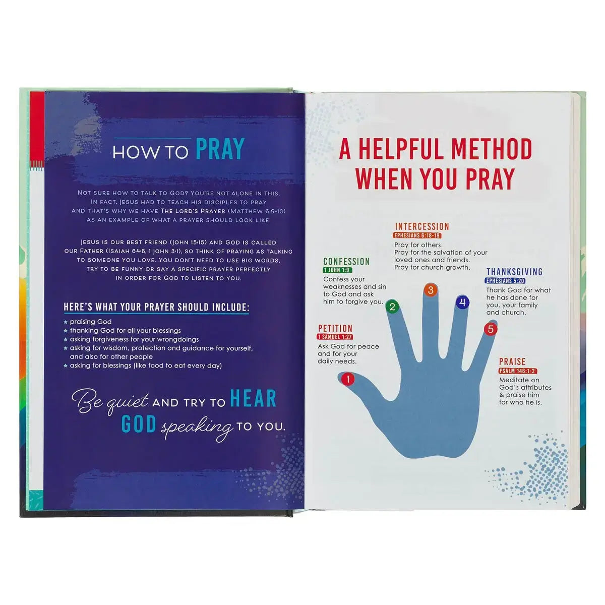 Colorful Hardcover Kid's King James Version Bible