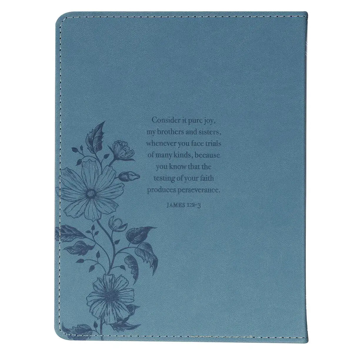 Consider It All Joy Blue Faux Leather Devotional