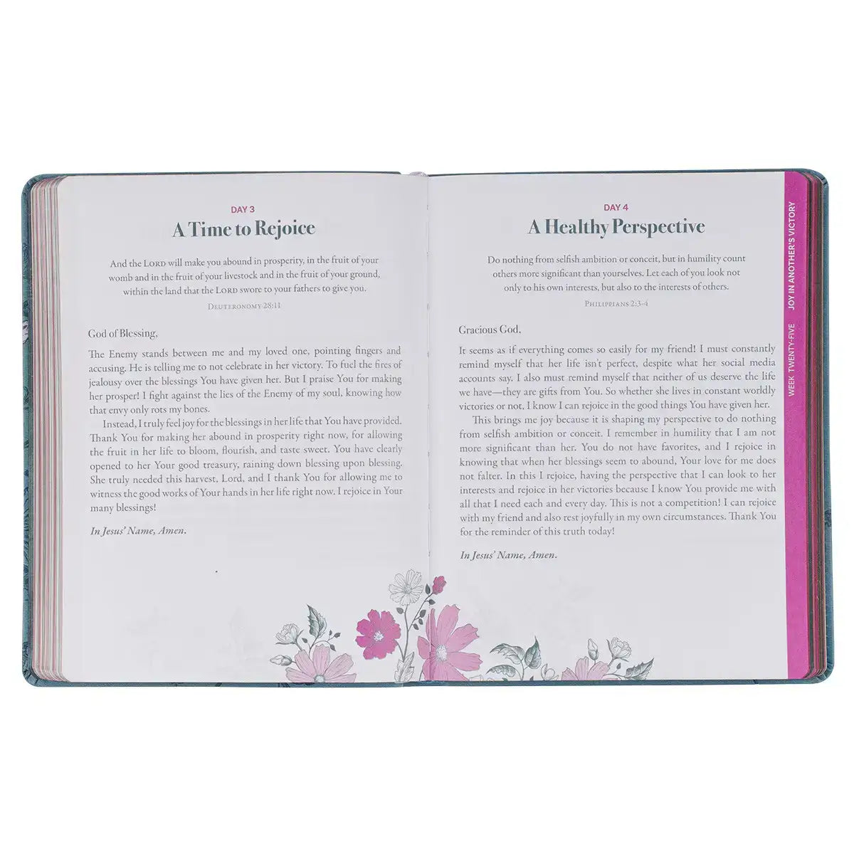 Consider It All Joy Blue Faux Leather Devotional