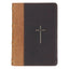 Cross Brown & Tan Genuine Leather Compact King James Version Bible