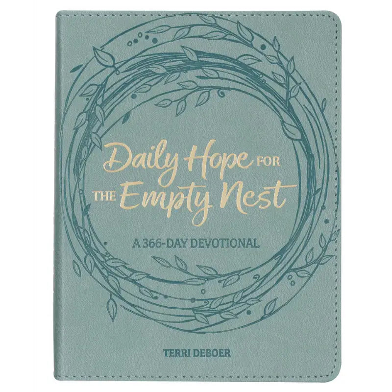 Daily Hope for the Empty Nest Dusty Teal Faux Leather Devotional Main image