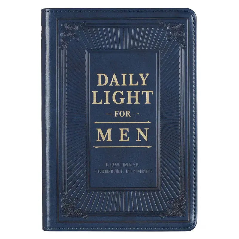 Daily Light for Men Blue Faux Leather Devotional Main image