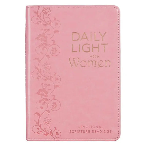 Daily Light for Women Pink Faux Leather Devotional