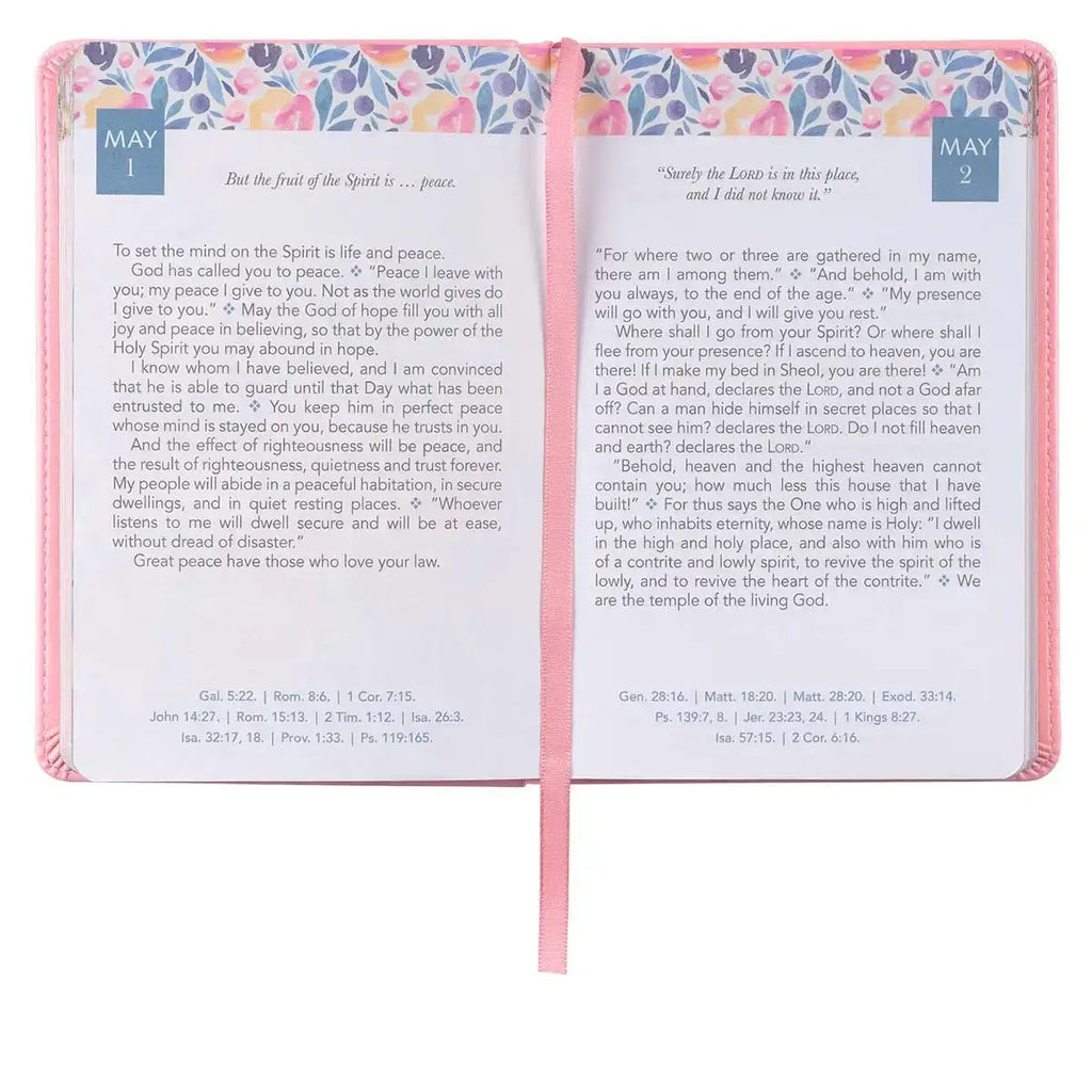Daily Light for Women Pink Faux Leather Devotional