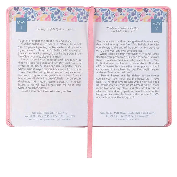 Daily Light for Women Pink Faux Leather Devotional