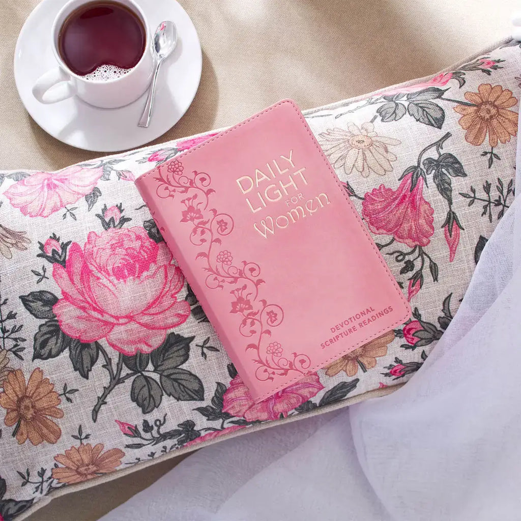 Daily Light for Women Pink Faux Leather Devotional