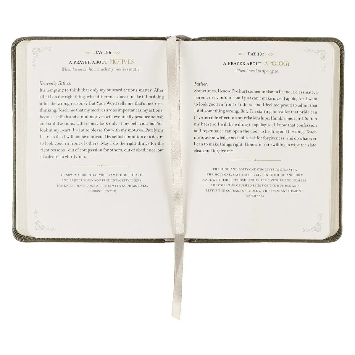 Daily Prayers for Graduates Gray Faux Leather Devotional