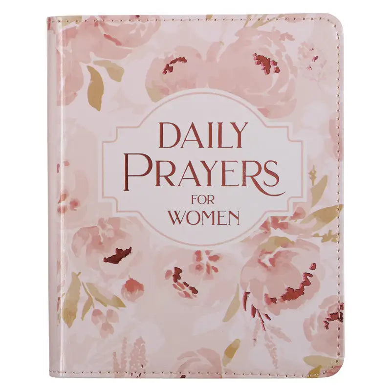 Daily Prayers for Women Pink Floral Faux Leather Devotional Main image