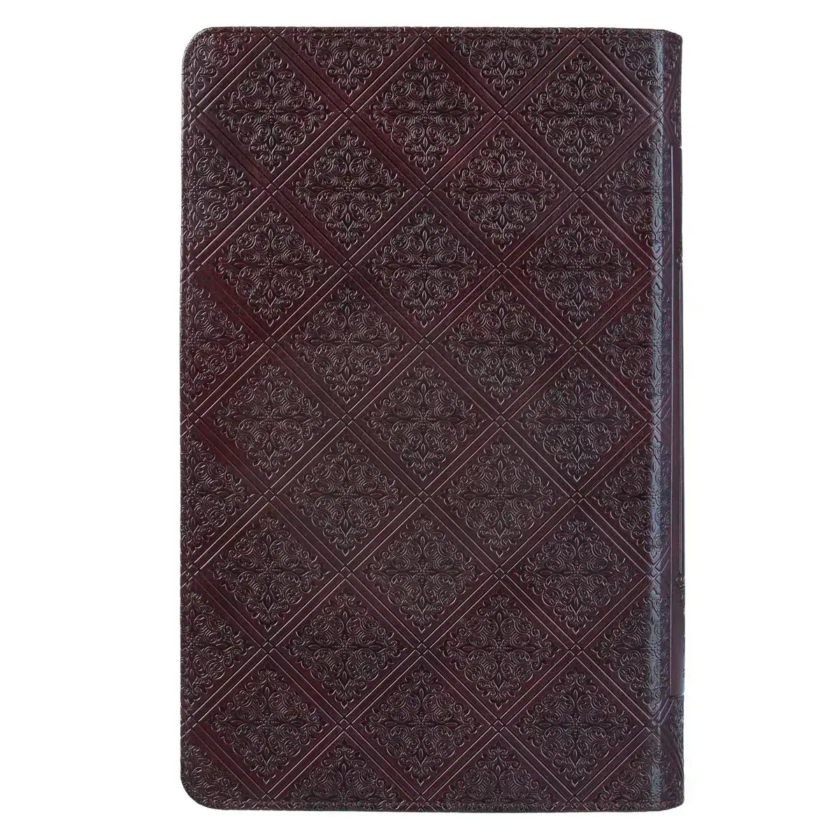 Dark Brown Faux Leather Giant Print Standard-size King James Version Bible with Thumb Index