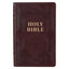 Dark Brown Faux Leather King James Version Deluxe Gift Bible with Thumb Index