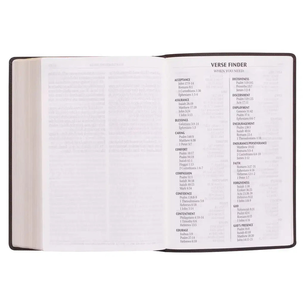 Dark Brown Faux Leather Super Giant Print King James Version Bible