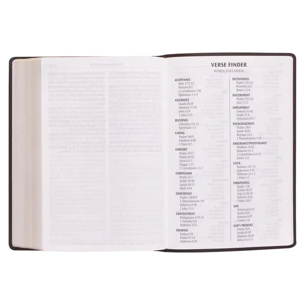 Dark Brown Faux Leather Super Giant Print King James Version Bible