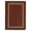 Diamond Grid Saddle Tan Faux Leather King James Version Study Bible with Thumb Index