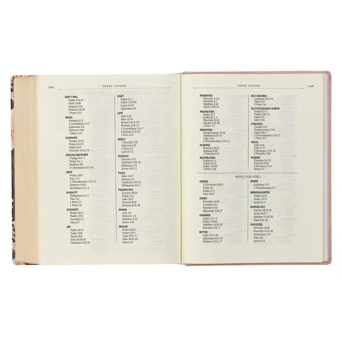 Dusty Peach Faux Leather Hardcover Large Print King James Version Note-taking Bible