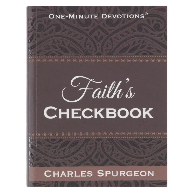 Faith's Checkbook Brown Softcover One-Minute Devotions Main image
