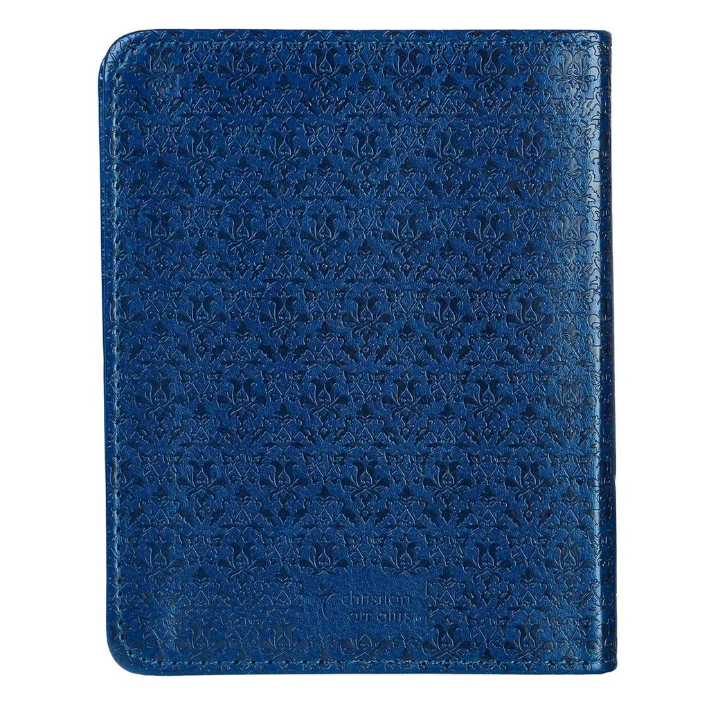 Faith's Checkbook Navy Blue Faux Leather One-Minute Devotions