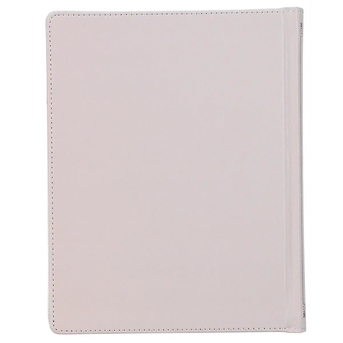 Feather Gray Floral Faux Leather Hardcover King James Version Note-taking Bible