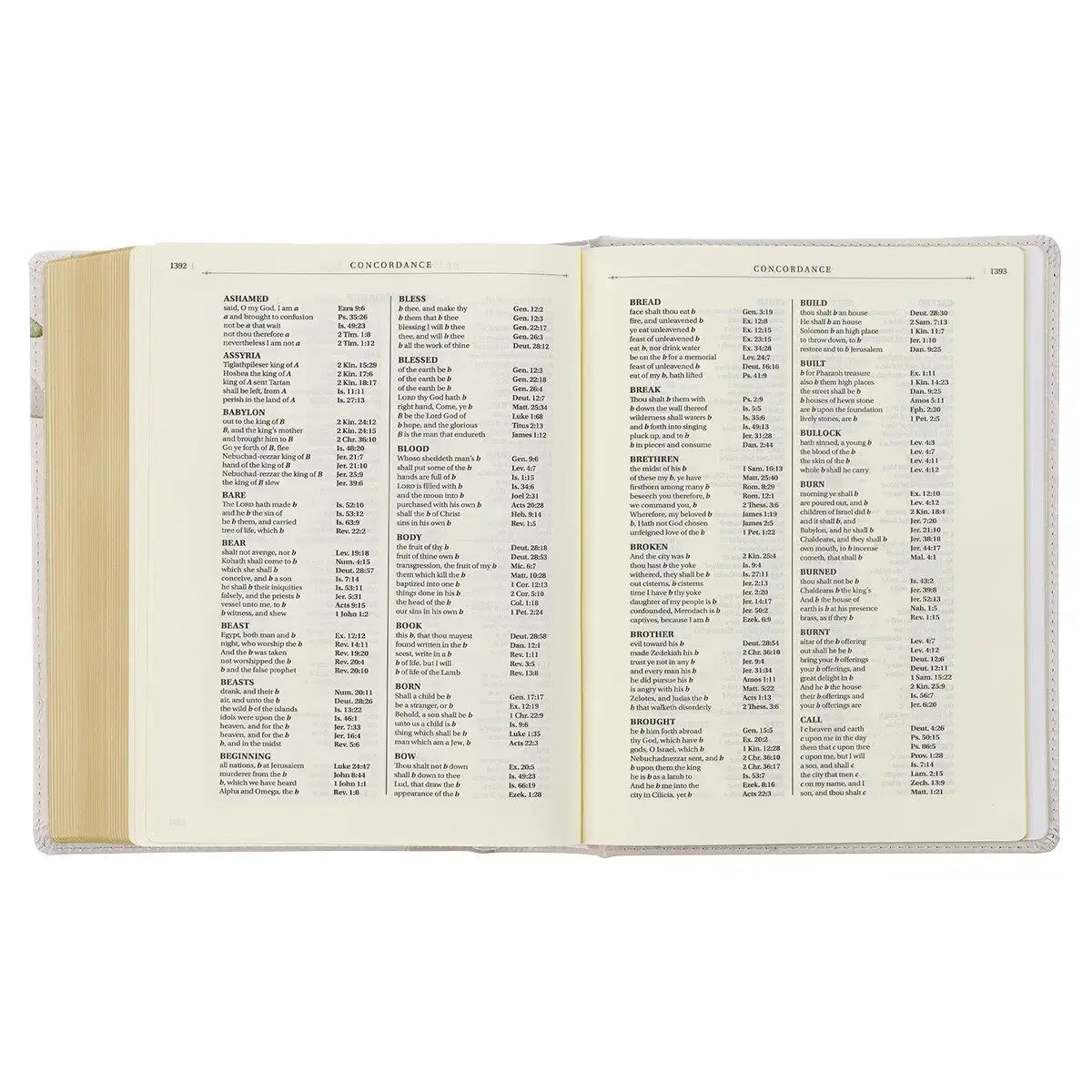 Feather Gray Floral Faux Leather Hardcover King James Version Note-taking Bible