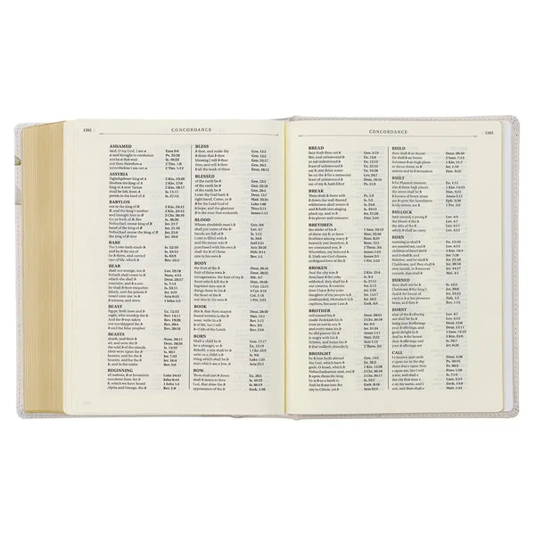 Feather Gray Floral Faux Leather Hardcover King James Version Note-taking Bible