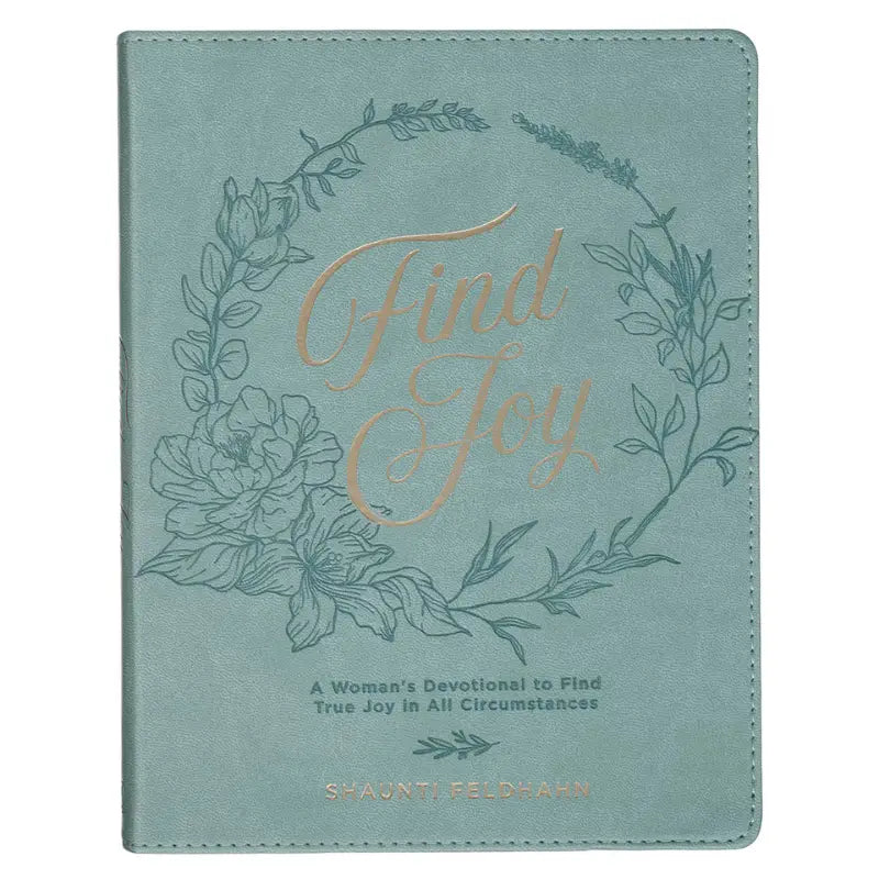 Find Joy Mint-Green Faux Leather Devotional Main image
